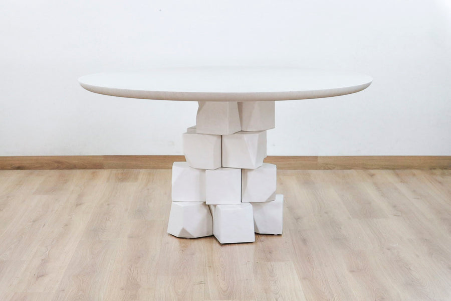 Plastered Stone Dining Table