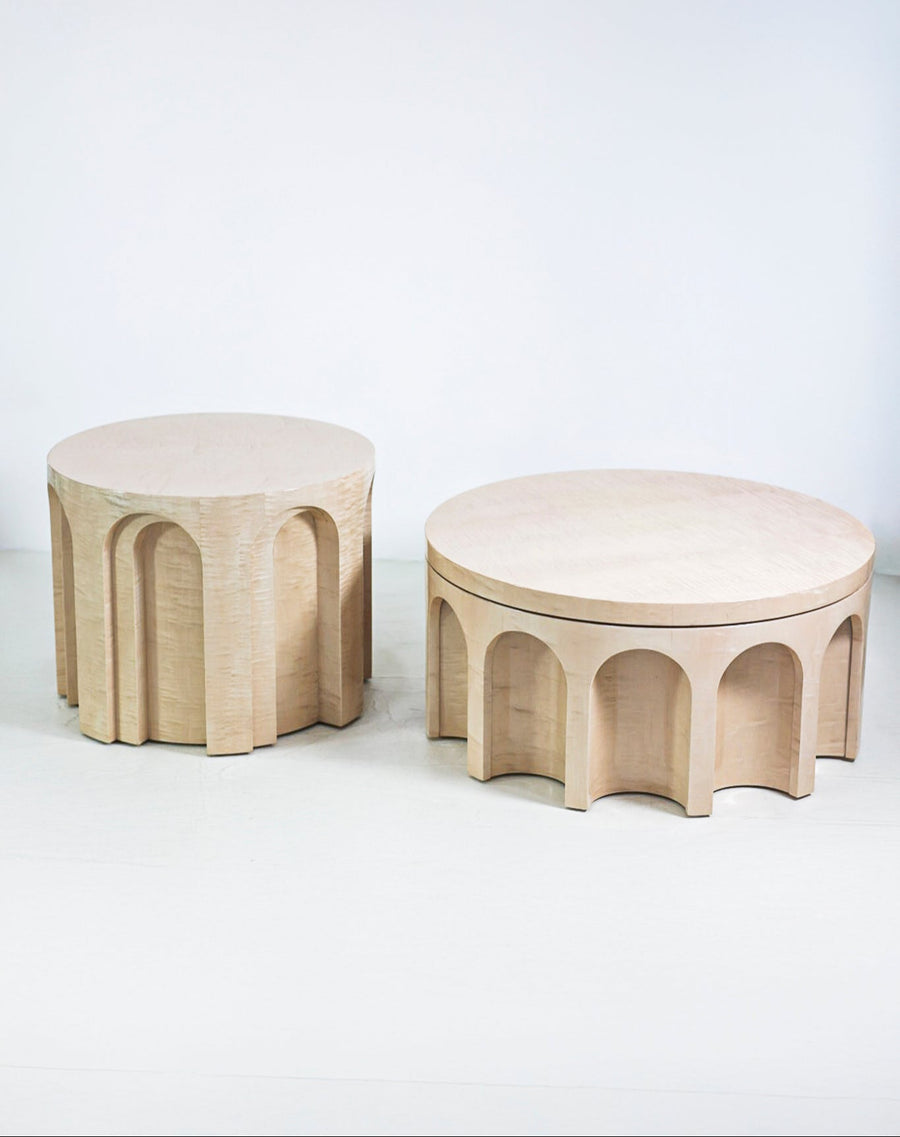 Le Serene Coffee Table Set — Maple Gloss Edition