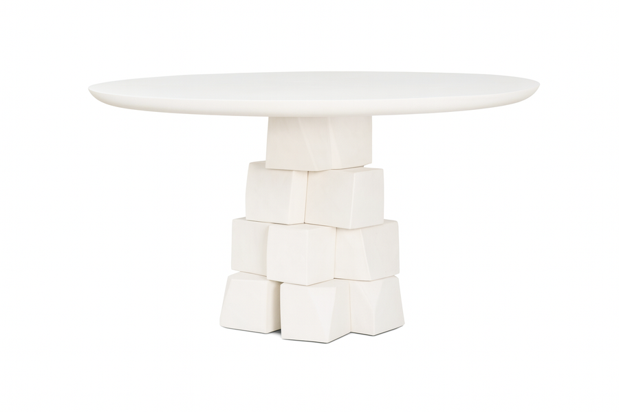 Plastered Stone Dining Table